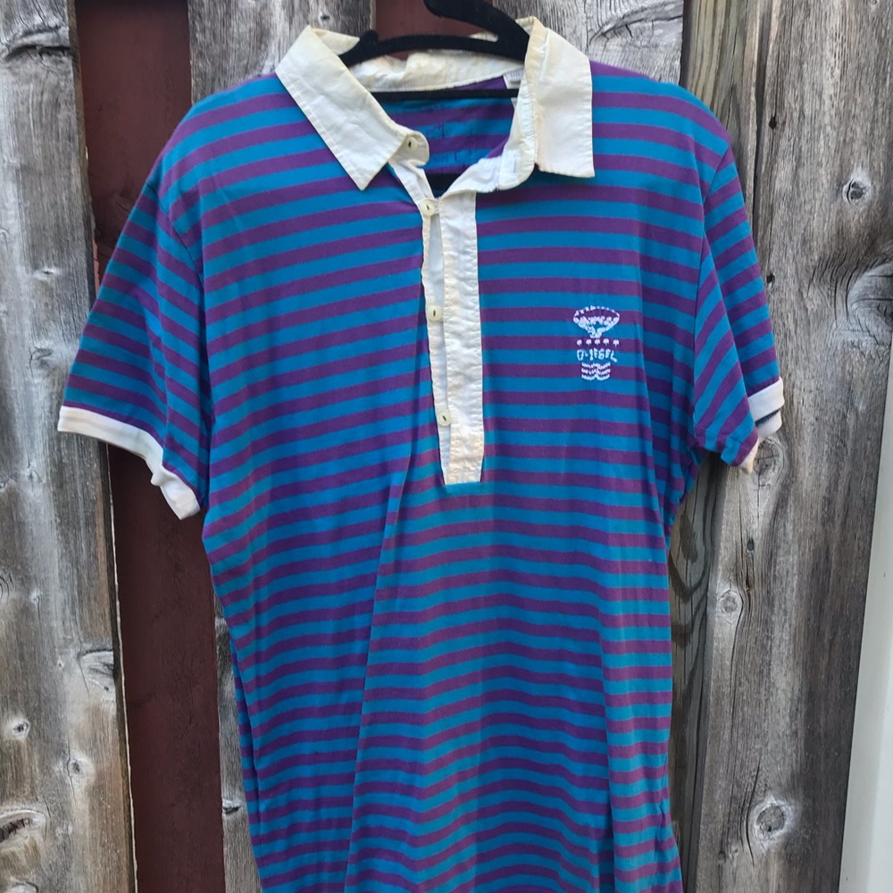 Diesel Lightweight polo Sz L slimFit